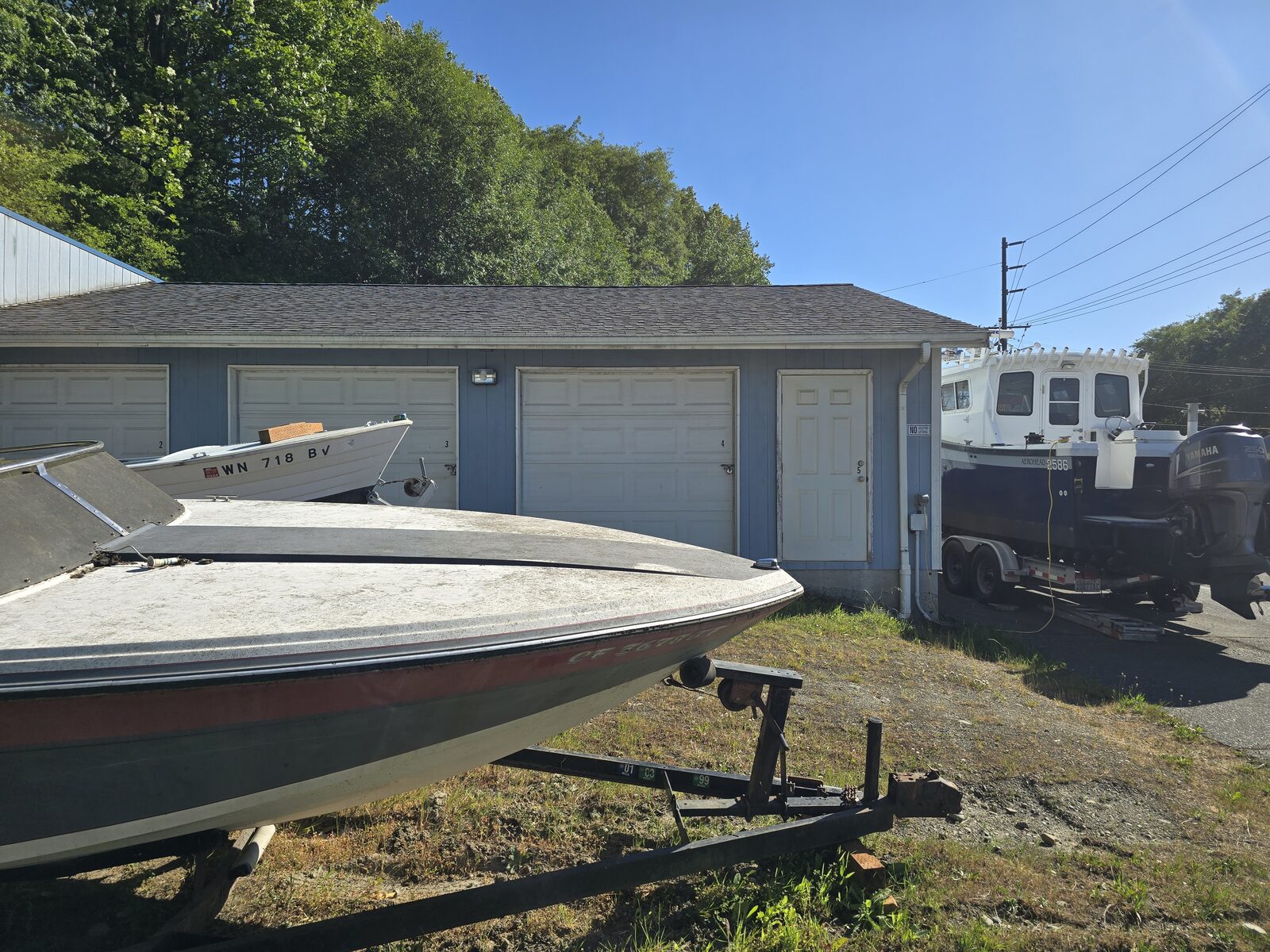 Storage units and trailer access area