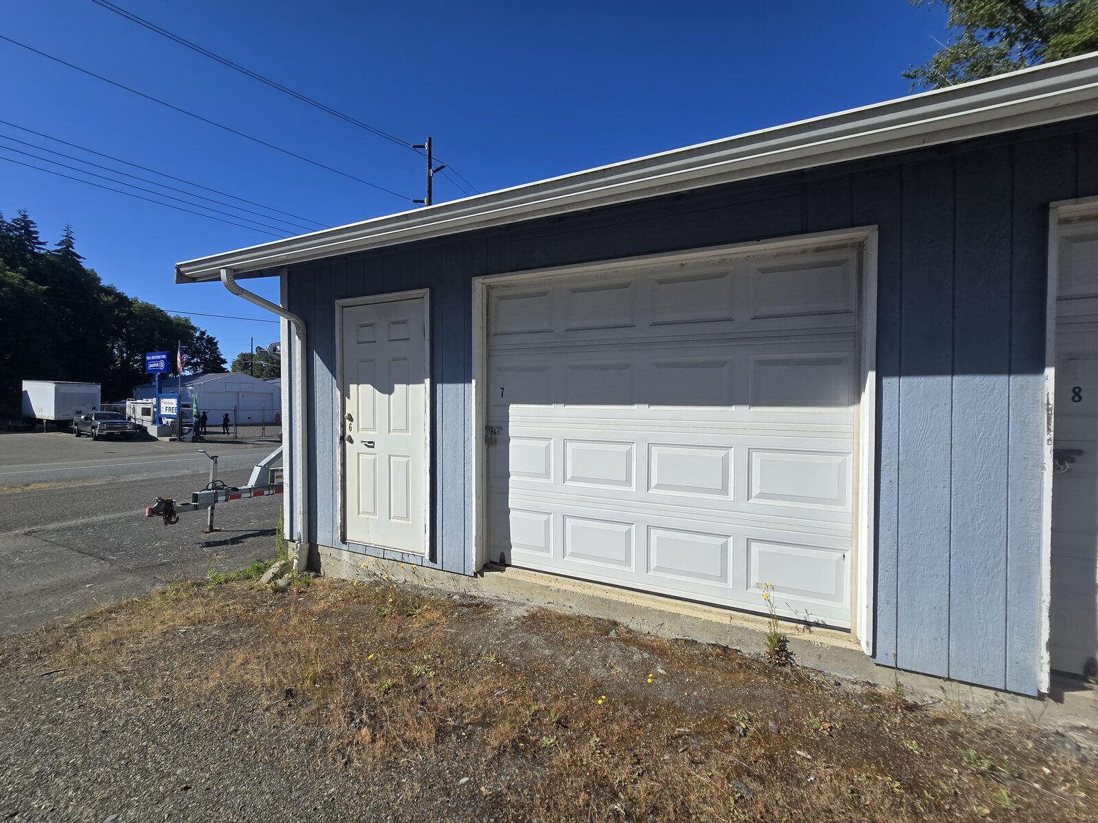 Street access near storage units in Port Angeles WA